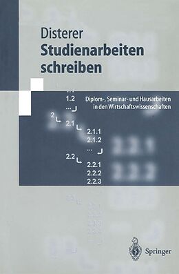 E-Book (pdf) Studienarbeiten schreiben von Georg Disterer