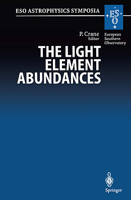 Kartonierter Einband The Light Element Abundances von 