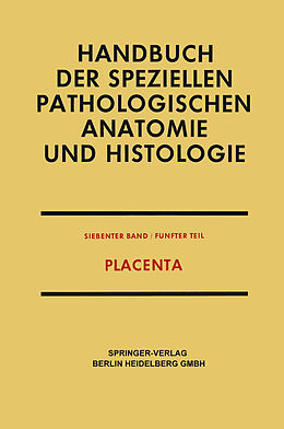 Kartonierter Einband Placenta von Friedrich Henke, Otto Lubarsch, Fritz Strauss