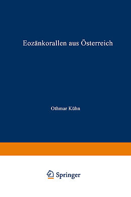 Kartonierter Einband Eozänkorallen aus Österreich von Othmar Kühn