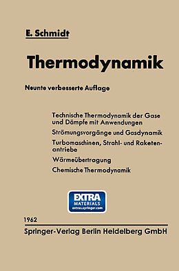 Kartonierter Einband Einführung in die Technische Thermodynamik und in die Grundlagen der chemischen Thermodynamik von Ernst Schmidt