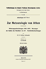E-Book (pdf) Zur Meteorologie von Athen von Johann Friedrich Julius Schmidt, Karl Knoch