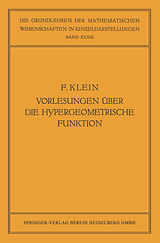 E-Book (pdf) Vorlesungen über die Hypergeometrische Funktion von Felix Klein, Ernst Ritter, Otto Haupt