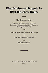 E-Book (pdf) Uber Kreise und Kugeln im Riemannschen Raum von Bernard Baule