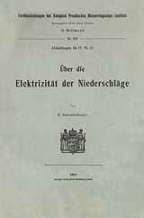 E-Book (pdf) Über die Elektrizität der Niederschläge von Fritz Schindelhauer
