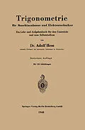 E-Book (pdf) Trigonometrie für Maschinenbauer und Elektrotechniker von Adolf Hess