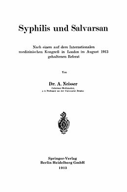 E-Book (pdf) Syphilis und Salvarsan von Albert Neisser