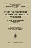 E-Book (pdf) Studien über Persönlichkeit und Schicksal Eingeschriebener Prostituierter von Kurt Schneider