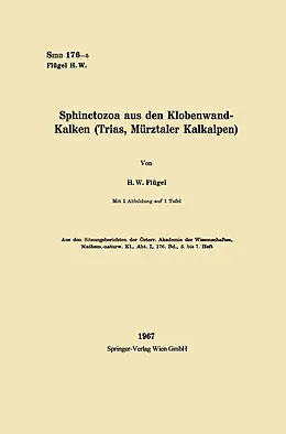 E-Book (pdf) Sphinctozoa aus den Klobenwand-Kalken (Trias, Mürztaler Kalkalpen) von Helmut W. Flügel