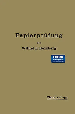 E-Book (pdf) Papierprüfung von Wilhelm Herzberg