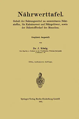 E-Book (pdf) Nährwerttafel von Josef König