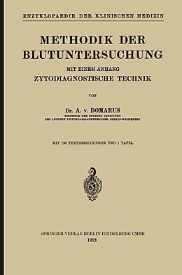E-Book (pdf) Methodik der Blutuntersuchung von Alexander von Domarus