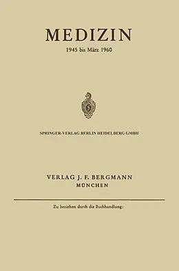 E-Book (pdf) Medizin von Verlag J. F. Bergmann