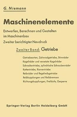 E-Book (pdf) Maschinenelemente von Gustav Niemann
