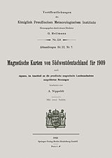 E-Book (pdf) Magnetische Karten von Südwestdeutschland für 1909 von Alfred Nippoldt