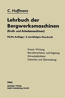 E-Book (pdf) Lehrbuch der Bergwerksmaschinen von Carl Hoffmann