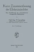 E-Book (pdf) Kurze Zusammenfassung der Elektrizitätslehre von Peter Cornelius