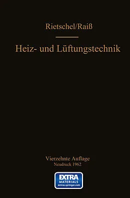 E-Book (pdf) H. Rietschels Lehrbuch der Heiz- und Lüftungstechnik von Wilhelm Raiß, F. Roedler