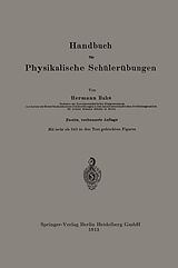 E-Book (pdf) Handbuch für Physikalische Schülerübungen von Hermann Hahn
