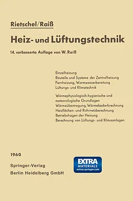 E-Book (pdf) H. Rietschels Lehrbuch der Heiz- und Lüftungstechnik von Hermann Rietschel, Wilhelm Raiss, Fritz Roedler