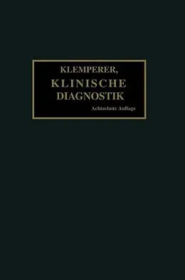 E-Book (pdf) Grundriss der Klinischen Diagnostik von Georg Klemperer