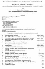 E-Book (pdf) Freie und Bedeckte Ablation von Helmut Kraus