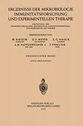 E-Book (pdf) Ergebnisse der Mikrobiologie, Immunitätsforschung und experimentellen Therapie von W. Kikuth