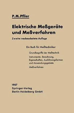 E-Book (pdf) Elektrische Meßgeräte und Meßverfahren von Paul Martin Pflier