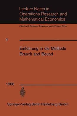 E-Book (pdf) Einführung in die Methode Branch and Bound von Franz Weinberg, Kenneth A. Loparo