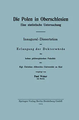 E-Book (pdf) Die Polen in Oberschlesien von Paul Weber