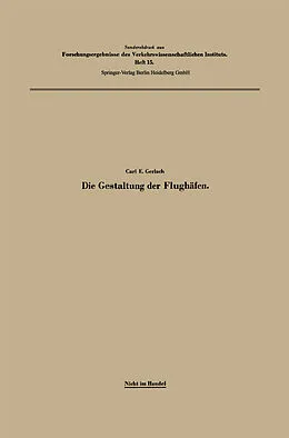 E-Book (pdf) Die Gestaltung der Flughäfen von Carl Emil Gerlach