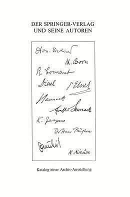 E-Book (pdf) Der Springer-Verlag und seine Autoren von Staats- und Universitätsbibliothek.