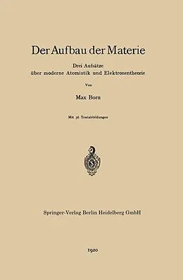 E-Book (pdf) Der Aufbau der Materie von Max Born