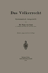 E-Book (pdf) Das Völkerrecht von Franz von Liszt