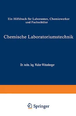 E-Book (pdf) Chemische Laboratoriumstechnik von Walter Wittenberger