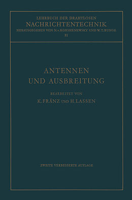 E-Book (pdf) Antennen und Ausbreitung von Kurt Fränz, Nicolai von Korshenewsky, Hans Lassen