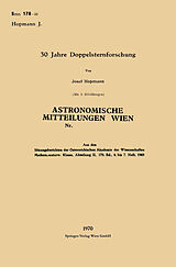 E-Book (pdf) 30 Jahre Doppelsternforschung von Josef Hopmann