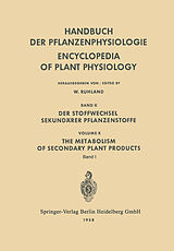 E-Book (pdf) Der Stoffwechsel Sekundärer Pflanzenstoffe / The Metabolism of Secondary Plant Products von 