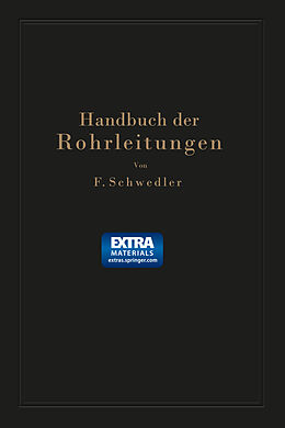 Kartonierter Einband Handbuch der Rohrleitungen von Franz Schwedler