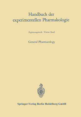 Kartonierter Einband General Pharmacology von Johannes Carl Bock, Gustav V. R. Born, Oskar Eichler