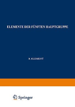 Kartonierter Einband Elemente der Fünften Hauptgruppe von Robert Klement, K. Lang