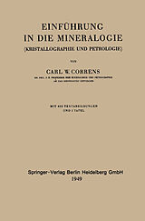 Kartonierter Einband Einführung in die Mineralogie von Carl Wilhelm Correns