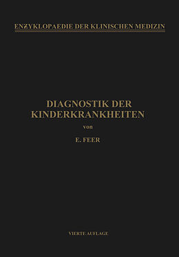 Kartonierter Einband Diagnostik der Kinderkrankheiten von Emil Feer