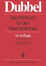 Kartonierter Einband Taschenbuch für den Maschinenbau von Heinrich Dubbel