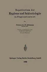 Kartonierter Einband Repetitorium der Hygiene und Bakteriologie in Frage und Antwort von Walter Schürmann