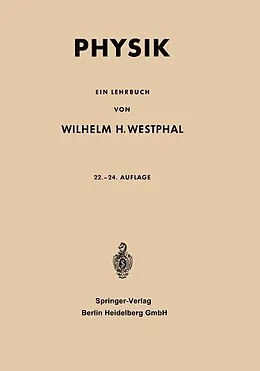 E-Book (pdf) Physik von Wilhelm Heinrich Westphal, Walter Westphahl