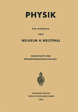 E-Book (pdf) Physik von Wilhelm Heinrich Westphal