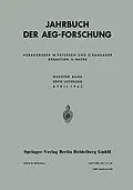 E-Book (pdf) Jahrbuch der AEG-Forschung von Anton J. Schmideck