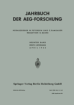 E-Book (pdf) Jahrbuch der AEG-Forschung von Anton J. Schmideck