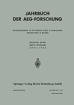 E-Book (pdf) Jahrbuch der AEG-Forschung von Anton J. Schmideck